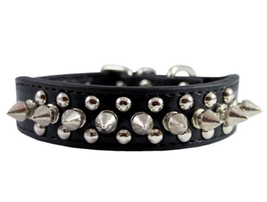 Stockroom Black Buckling Leather Collar, Small