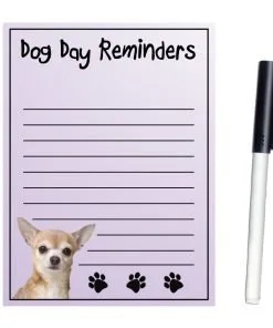 Imagine This Magnetic Dry Erase Board with Dog Day Reminders, Chihuahua