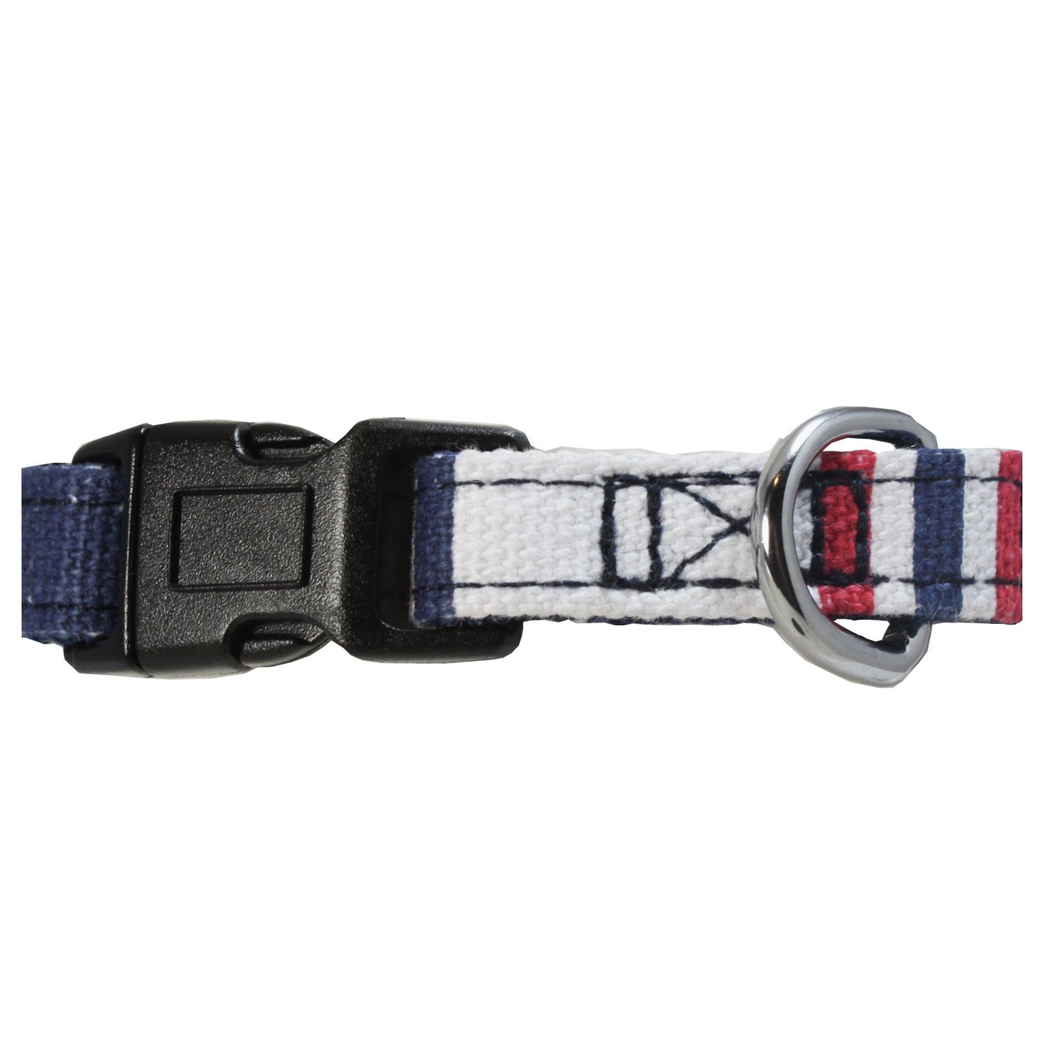 Pawtitas Polyester Dog Collar Multicolor Red 3 Pawtitas Polyester Dog Collar Multicolor Red 3