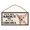 Imagine This Wood Breed Sign, It's All About My Chihuahua