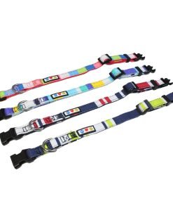 Pawtitas Polyester Dog Collar Multicolor Red 2