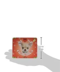iLeesh I Love My Chihuahua Christmas Mouse Pad 2
