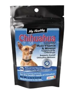 My Healthy Chihuahua Gluten Free Multivitamin and Mineral Supplement - 60 Fish Flavored Chews