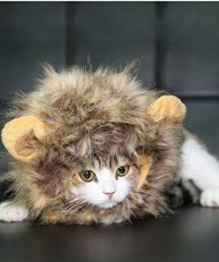 Dogloveit Pet Costume Lion Mane Wig for Dog Cat Halloween Dress up with Ears 5