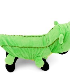 ESINGYO Pet Puppy Apparel Small Dog Cat Clothes Warm Fleece Crocodile Halloween Costume Party Clothing Green