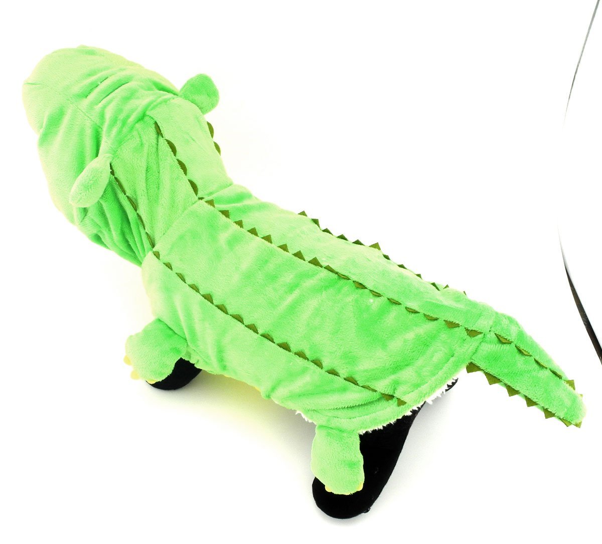 ESINGYO Pet Puppy Apparel Small Dog Cat Clothes Warm Fleece Crocodile Halloween Costume Party Clothing Green 8