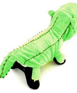 ESINGYO Pet Puppy Apparel Small Dog Cat Clothes Warm Fleece Crocodile Halloween Costume Party Clothing Green 9