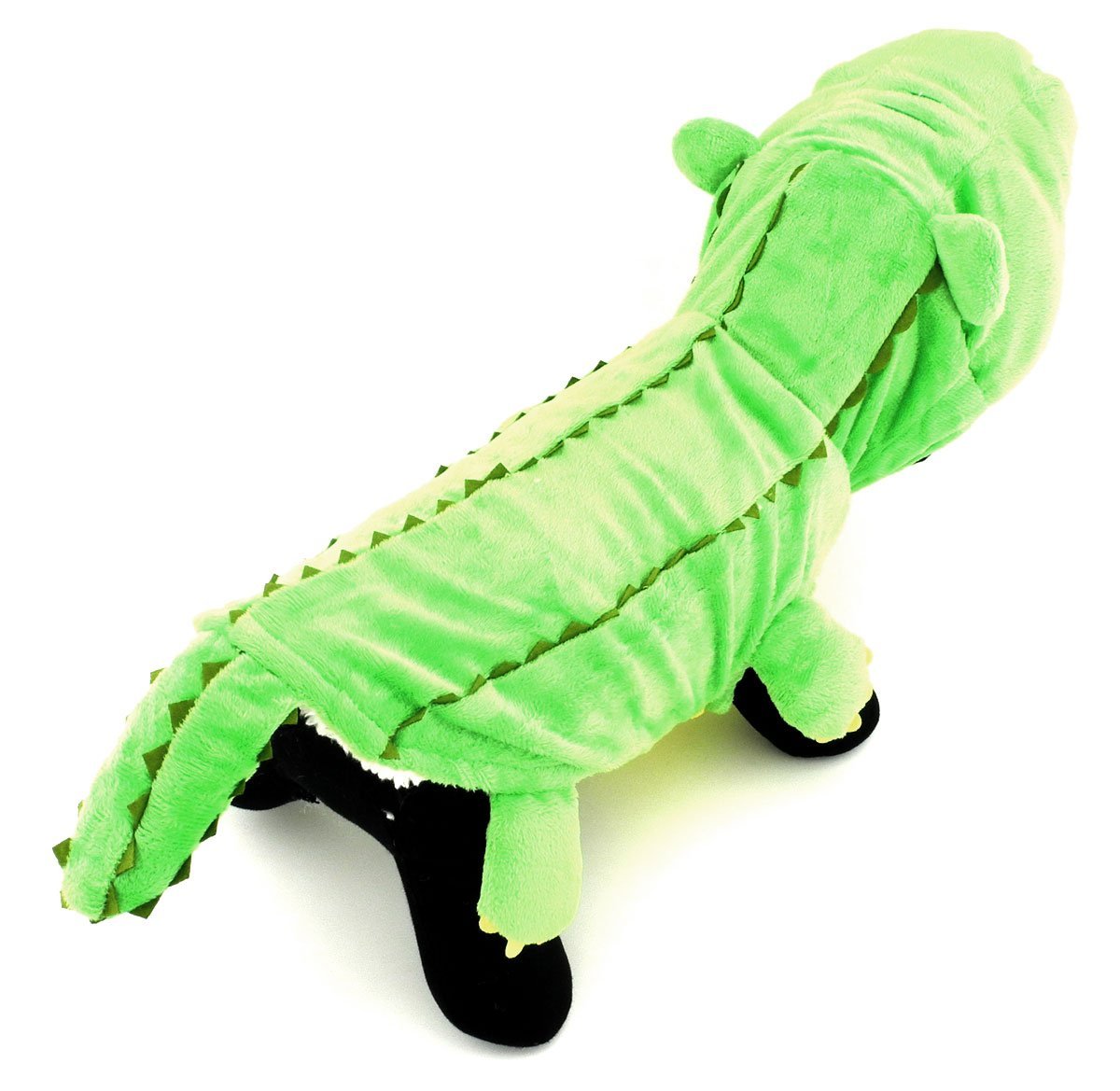 ESINGYO Pet Puppy Apparel Small Dog Cat Clothes Warm Fleece Crocodile Halloween Costume Party Clothing Green 9