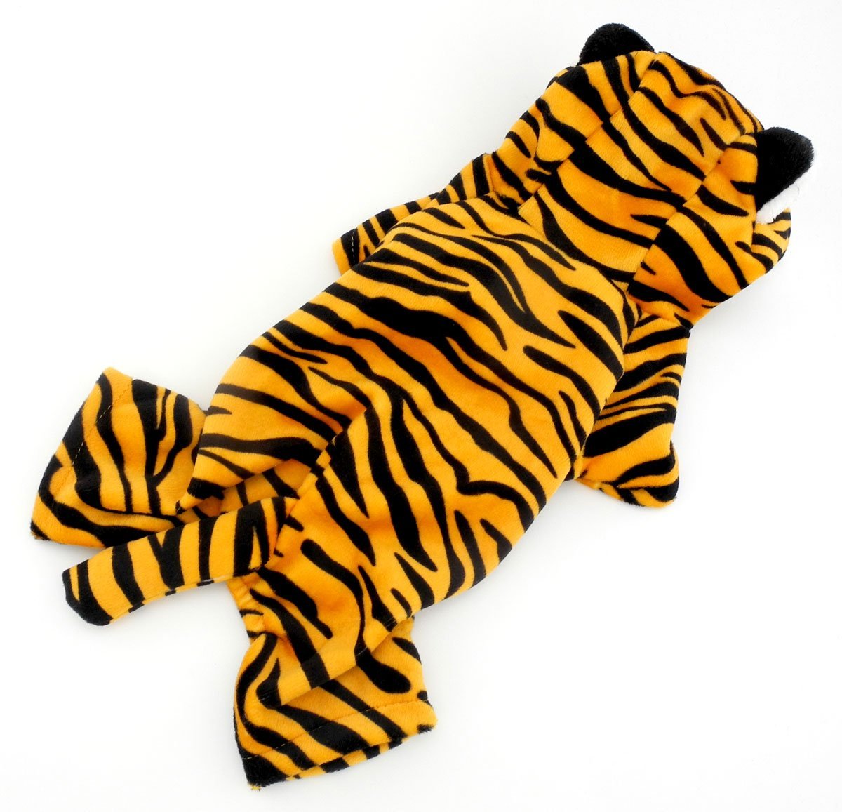 ESINGYO Pet Puppy Apparel Small Dog Cat Clothes Warm Fleece Tiger Halloween Costume Party Clothing 3