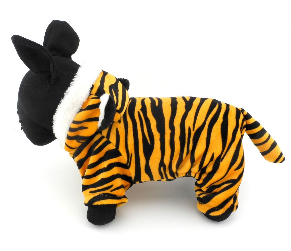 ESINGYO Pet Puppy Apparel Small Dog Cat Clothes Warm Fleece Tiger Halloween Costume Party Clothing 7