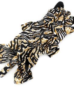 ESINGYO Pet Puppy Apparel Small Dog Cat Clothes Warm Fleece Tiger Halloween Costume Party Clothing Black 3