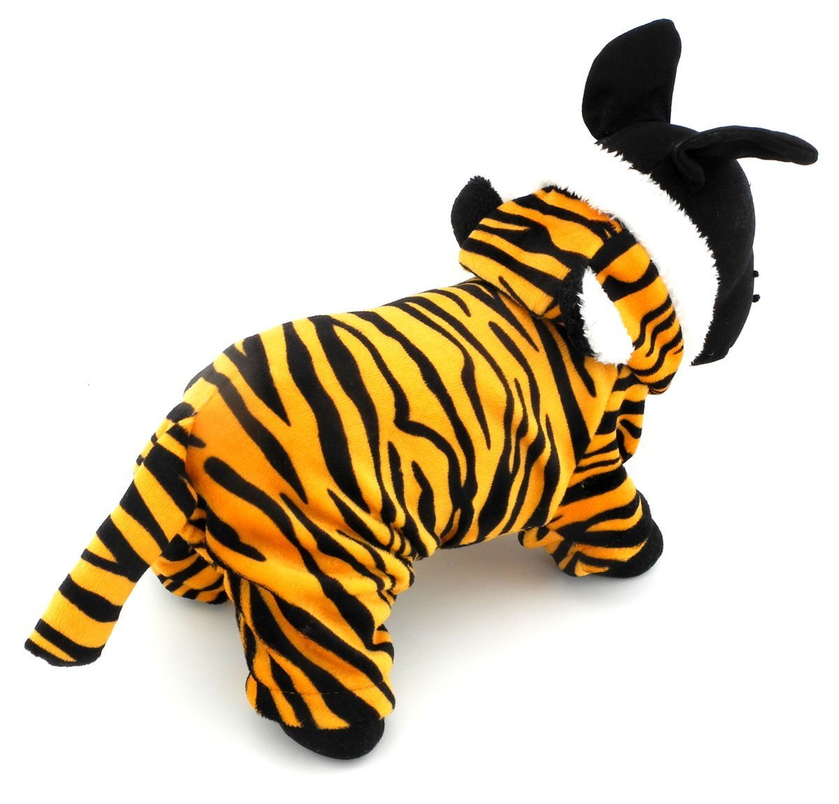 ESINGYO Pet Puppy Apparel Small Dog Cat Clothes Warm Fleece Tiger Halloween Costume Party Clothing