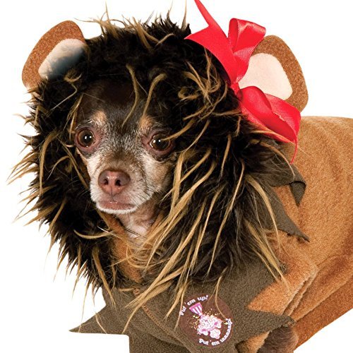 Rubies Costume Wizard of Oz Collection Pet Costume, Small, Cowardly Lion Hoodie 3