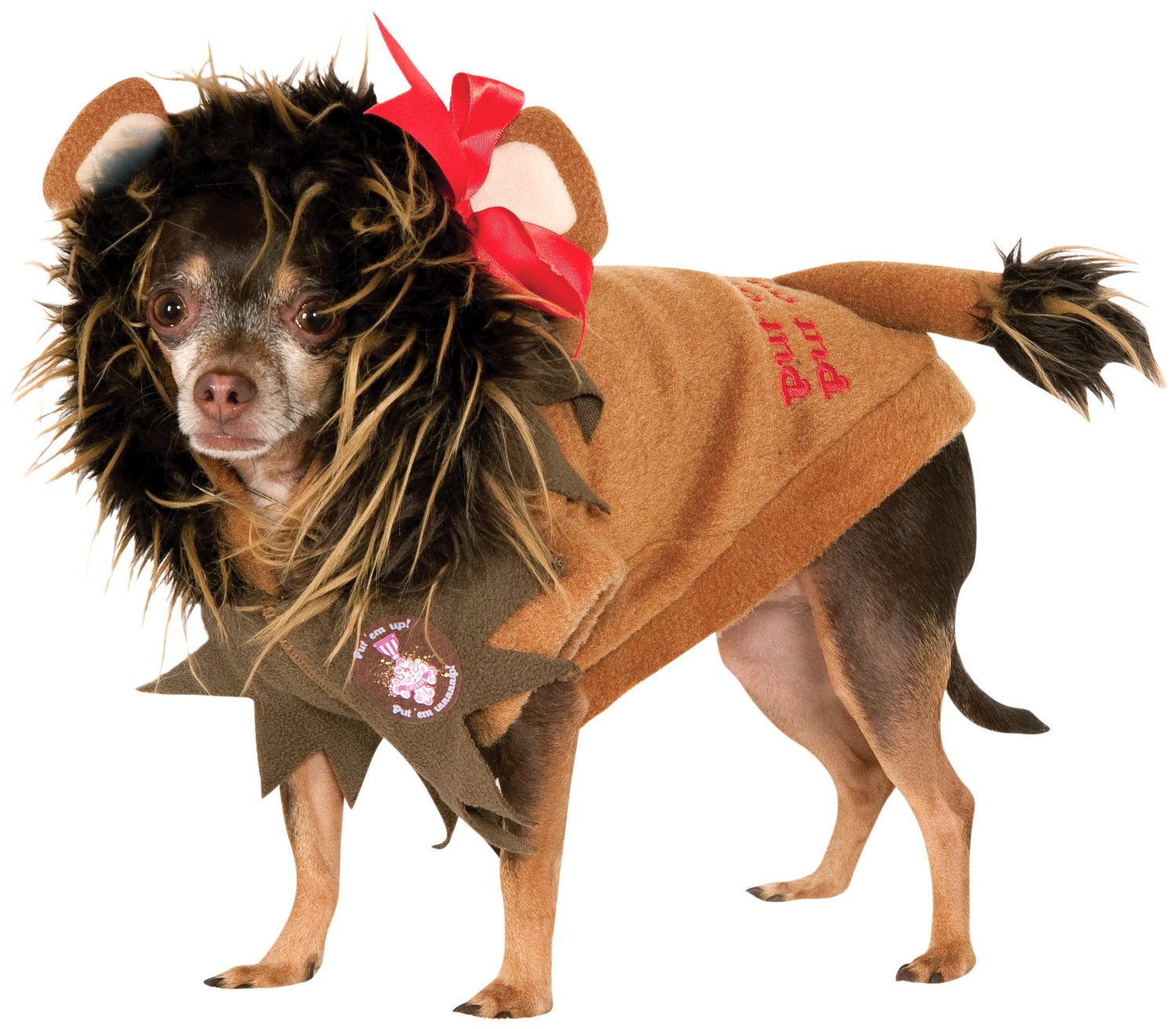 Rubies Costume Wizard of Oz Collection Pet Costume, Small, Cowardly Lion Hoodie