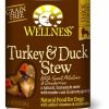 Wellness Natural Grain Free Wet Canned Dog Food, Turkey and Duck Stew with Potatoes and Cranberries, 12.5-Ounce Can (Pack of 12)