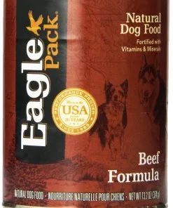Eagle Pack Natural Wet Canned Dog Food, Beef Formula, 13.2-Ounce Can (Value Pack of 12)