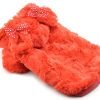 Puppy Dog Coats Cute Soft Plush Warm Winter Dog Hoodie Small Dog Clothes, Red, XS