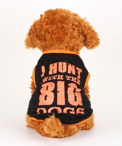 Commoditier I Hunt with Big Dogs Summer Puppy Clothes Puppy Clothing Boy Dog Clothes for Small Dogs 3