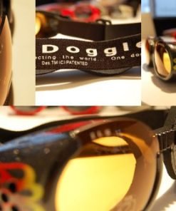 Doggles ILS X-Small Racing Flames Frame and Orange Lens 5
