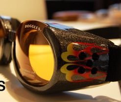 Doggles ILS X-Small Racing Flames Frame and Orange Lens 7