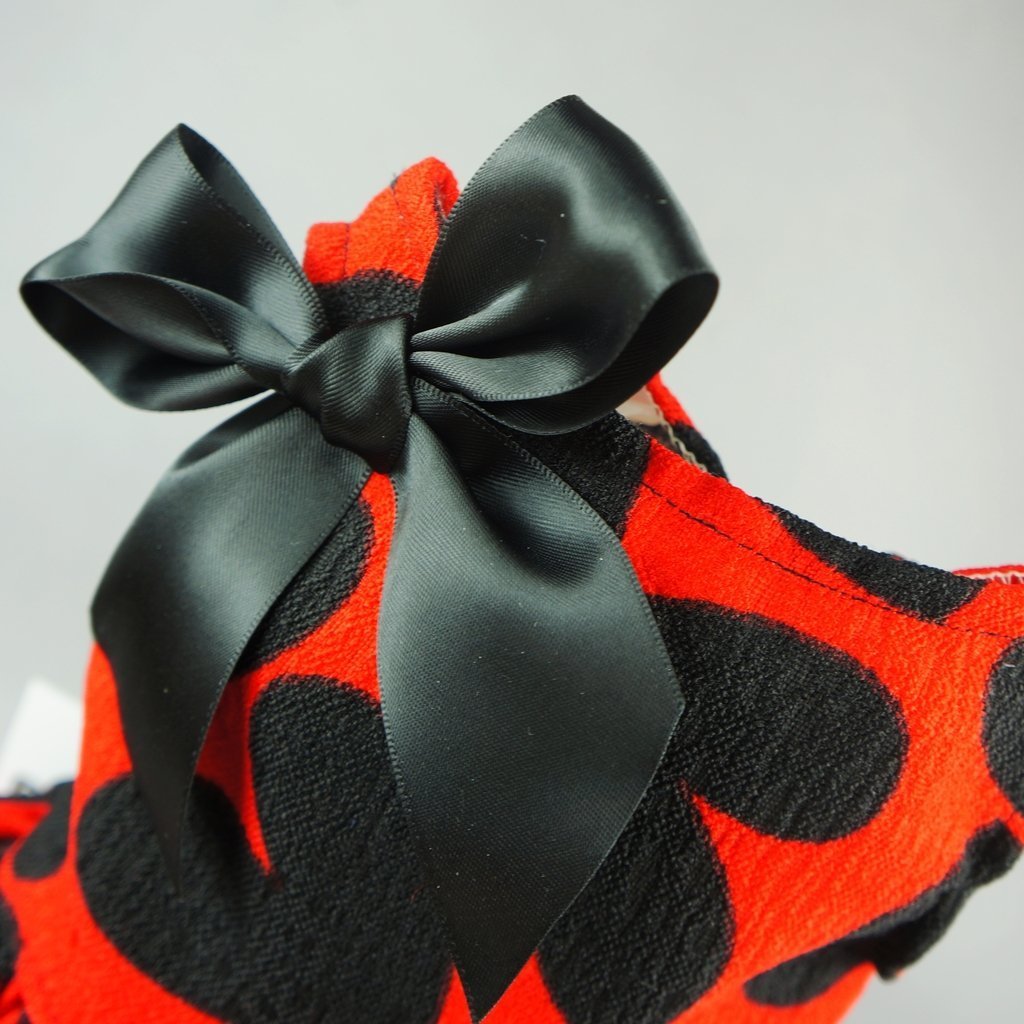 Fitwarm Adorable Sweat Heart Ribbon Pet Dog Dress Clothes Shirts, Red 2