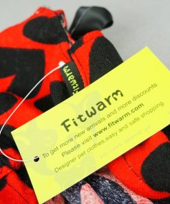 Fitwarm Adorable Sweat Heart Ribbon Pet Dog Dress Clothes Shirts, Red 5