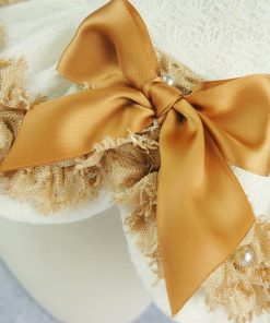 Fitwarm Elegant Lace Pet Clothes for Dog Dress Wedding Apparel Shirts, White 3
