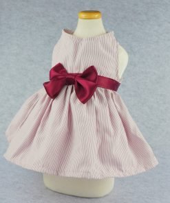 Fitwarm Elegant Ribbon Pet Clothes for Dog Dress Vest Shirts Apparel, Red 3