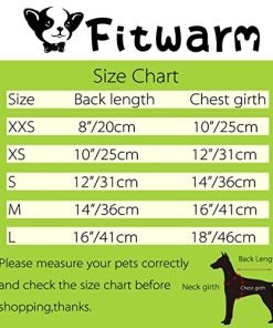 Fitwarm Elegant Ribbon Pet Clothes for Dog Dress Vest Shirts Apparel, Red 7