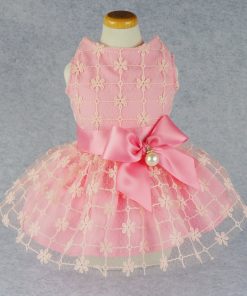 Fitwarm Fairy Pink Princess Pet Clothes for Dog Tutu Wedding Dress Shirts, Pink