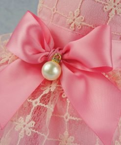 Fitwarm Fairy Pink Princess Pet Clothes for Dog Tutu Wedding Dress Shirts, Pink 3