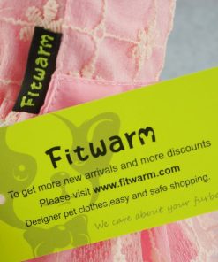 Fitwarm Fairy Pink Princess Pet Clothes for Dog Tutu Wedding Dress Shirts, Pink 5