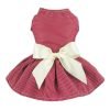 Fitwarm Fashion Dog Dress Pet Clothes Striped Shirts Cat Apparel, Red