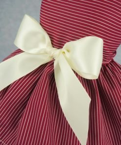 Fitwarm Fashion Dog Dress Pet Clothes Striped Shirts Cat Apparel, Red 4