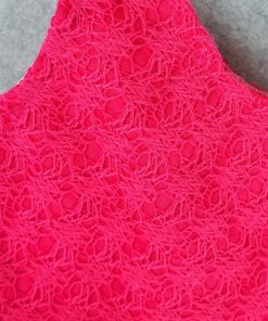 Fitwarm Pink Sweet Pet Dog Dress Lace Ribbon Clothes Shirts 4