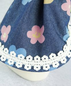 Fitwarm Sweetie Floral Denim Pet Clothes for Dog Dress Vest Shirts Apparel, Blue 5