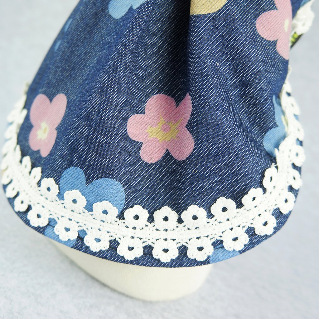 Fitwarm Sweetie Floral Denim Pet Clothes for Dog Dress Vest Shirts Apparel, Blue 5 Fitwarm Sweetie Floral Denim Pet Clothes for Dog Dress Vest Shirts Apparel, Blue 5