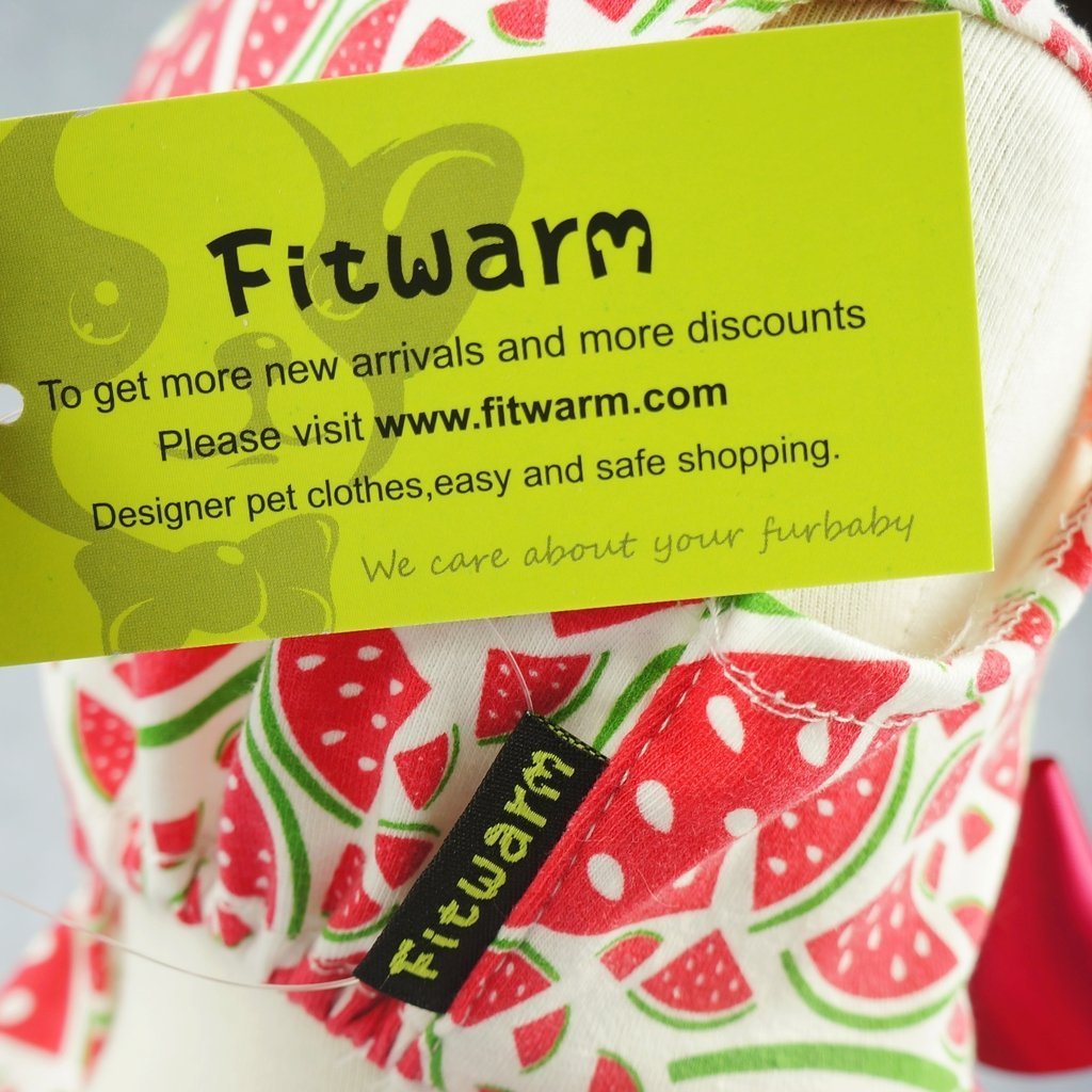 Fitwarm Sweetie Watermelon Pet Clothes for Dog Dress Sundress Shirts - Red 5