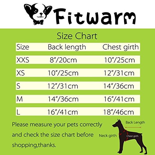 Fitwarm Sweetie Watermelon Pet Clothes for Dog Dress Sundress Shirts - Red 7