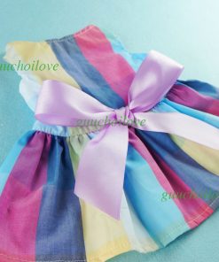 Fitwarm® Adorable Rainbow Ribbon Dog Dress Dog Shirt Dog Clothes Pet Dress 3
