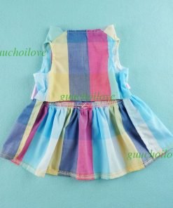 Fitwarm® Adorable Rainbow Ribbon Dog Dress Dog Shirt Dog Clothes Pet Dress 4