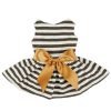 Fitwarm® Comfy Cotton Striped Pet Dress Casual Holiday Dog Shirts Clothes Apparel