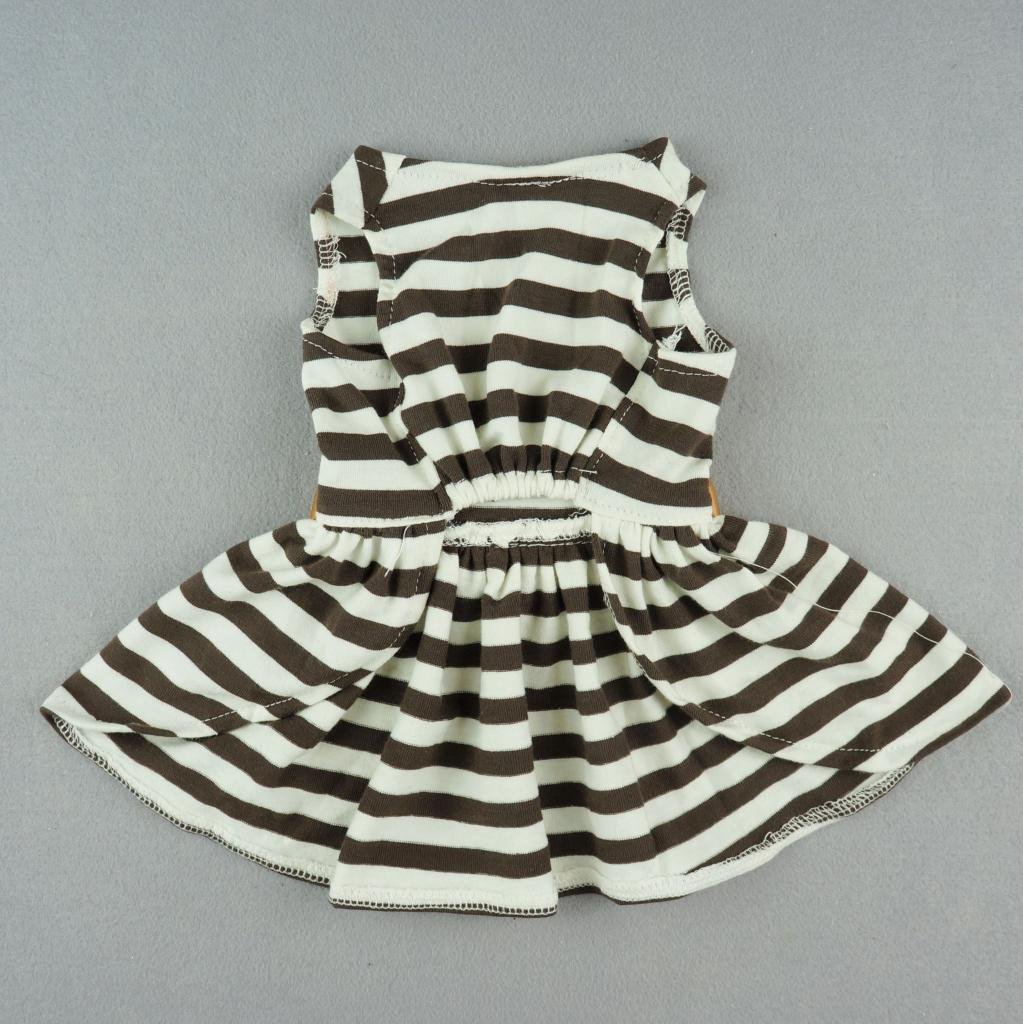 Fitwarm® Comfy Cotton Striped Pet Dress Casual Holiday Dog Shirts Clothes Apparel 5