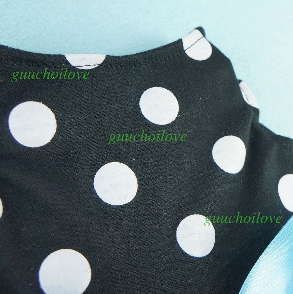 Fitwarm® Cute Polka Dot Ribbon Dog Dress Dog Clothes Cozy Dog Shirt Pet Dress 4