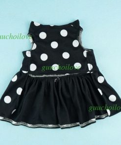 Fitwarm® Cute Polka Dot Ribbon Dog Dress Dog Clothes Cozy Dog Shirt Pet Dress 5