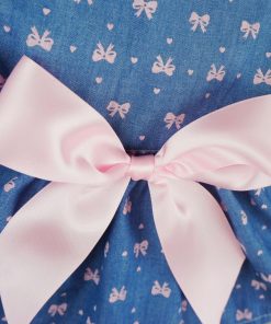 Fitwarm® Sweetie Bows Soft Denim Pet Dog Dress Shirts Clothes Vest Apparel 4