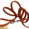 4 Genuine Leather Classic Dog Leash 3-8 Wide
