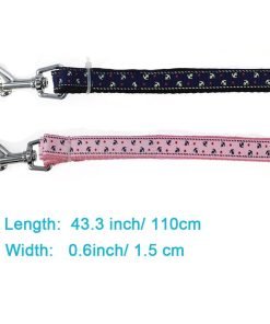 Cool Gentle Cat Kitten Dog Puppy Leading Leash and Collar Set Anchor Images for Cats Dogs Pets, 2 Pack 3
