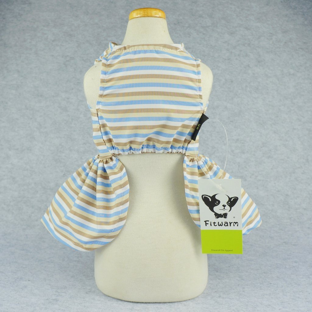 Fitwarm Casual Striped Dog Dress Vest Shirts Pet Clothes Cat Apparel 6 Fitwarm Casual Striped Dog Dress Vest Shirts Pet Clothes Cat Apparel 6