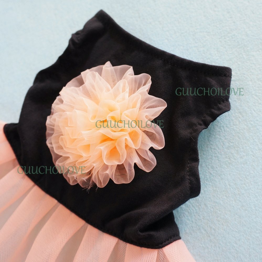 Fitwarm® Elgant Floral Dog Dress for Dog Tutu Stylish Dog Clothes Pet Dress 3